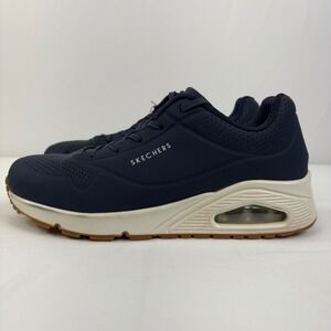 Skechers Women's Navy Blue Street Uno Stand On Air Sneakers Shoes Size 10